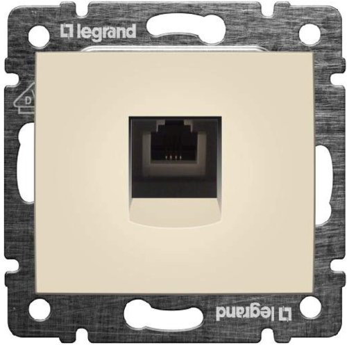 Розетка телефонная без рамки Legrand Valena 1-м. RJ11 слоновая кость картинка
